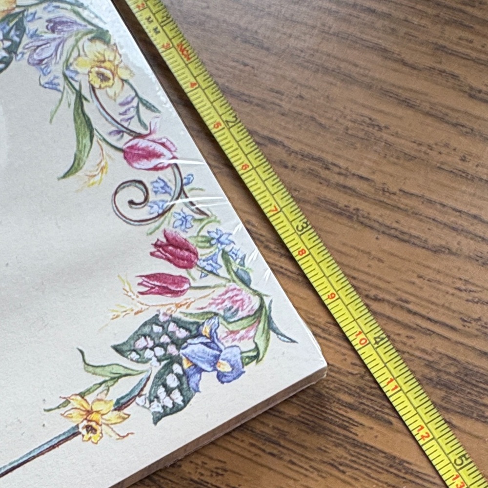 Floral Notepad with Colorful Border - Picture 6 of 6